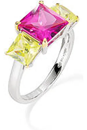 AMEN Anello Zirconi Gioiello Donna RCK3QUBFUME-18