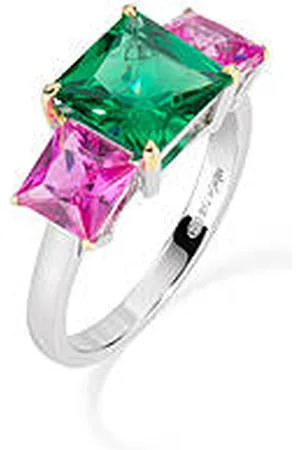 AMEN Anello Zirconi Gioiello Donna RCK3QUBVEFU-12