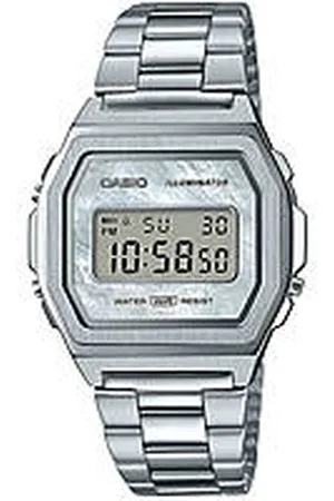 Casio Vintage Argentato/Acciaio Orologio Donna A1000D-7EF