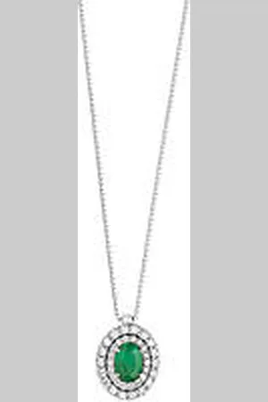 Comete Collana Diamante, Smeraldo Gioiello Orione Caratura 0,34ct GLB 1472