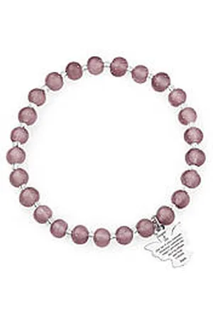 AMEN Bracciale Con Charms Pendenti Donna Argento 925 Gioiello Perle Murano AD6VC