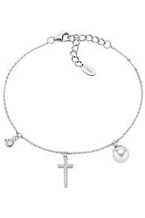 AMEN Bracciale Con Charms Pendenti Donna Argento 925 Gioiello BRCRPEBBZ