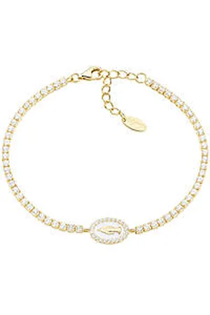 AMEN Bracciale Tennis Donna Argento 925 Gioiello Miracolosa BTMISMGBZ16