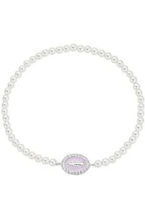 AMEN Bracciale Di Perle Donna Argento 925 Gioiello Miracolosa BRELPE30SWBROZ