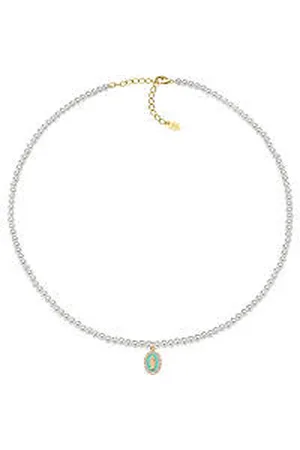 AMEN Collana Argento 925 Donna Miracolosa CLPE30SWGTI