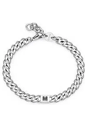 SAGAPO Bracciale Uomo Gioiello Monogram Lettera M SMG23