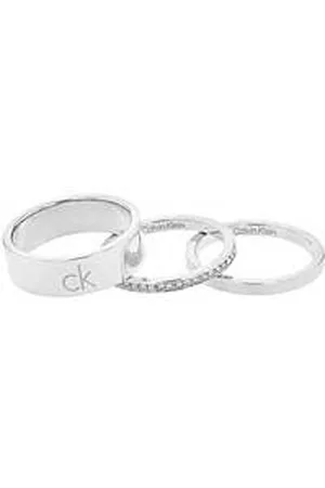 Calvin Klein Anello Cristalli Gioiello Donna Trio 35000794D