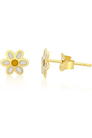 GioiaPura Orecchini Bambina Natura, Fiore Oro 750 GP-S156481