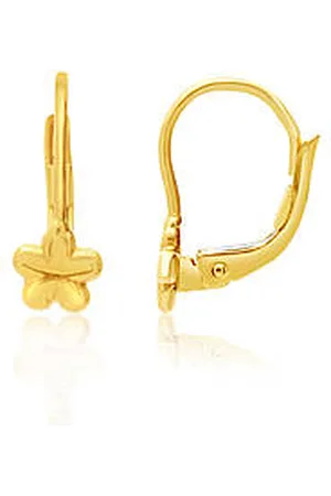 GioiaPura Orecchini Bambina Natura, Fiore Oro 750 GP-S131212