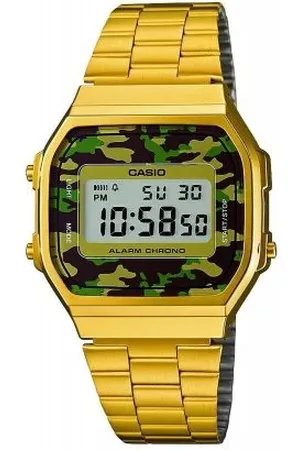 Casio Orologio Unisex Vintage A168WEGC-3EF dorato camouflage