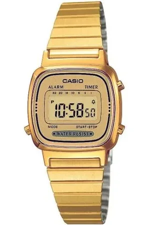 Casio Orologio da donna LA670WGA-9DF Acciaio PVD oro dorato Vintage
