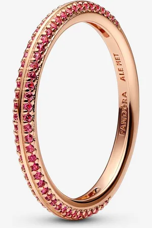 PANDORA Anello me pietre luminose rosse