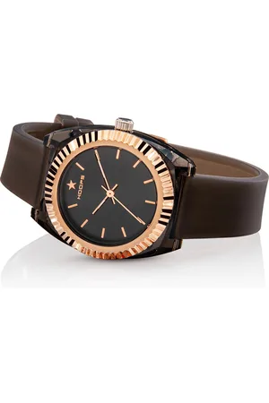 hoops Orologio donna saint tropez nero quadrante nero finiture oro rosa