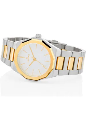 hoops Orologio solo tempo donna royal collection 34mm silver e gold quadrante