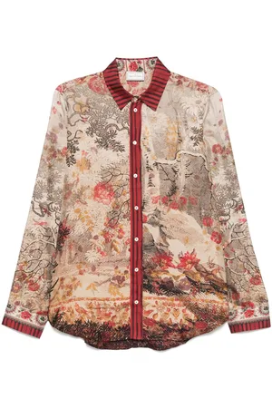 PIERRE-LOUIS MASCIA Camicia beige in seta