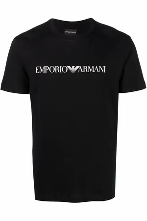 Emporio Armani T-shirt nera logo Emporio
