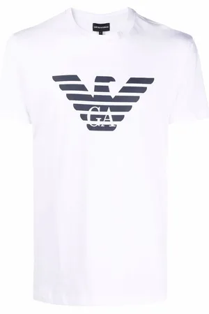 Emporio Armani T-shirt bianca logo Eagle