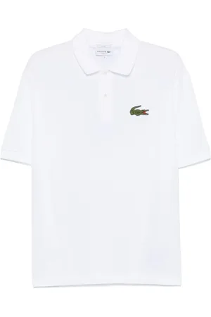 Lacoste Polo bianca macrologo