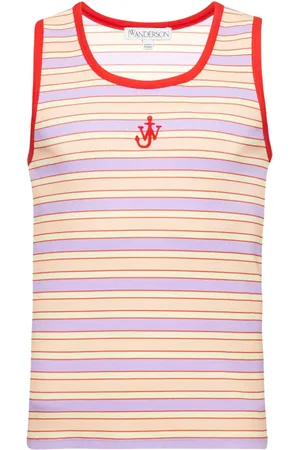 J.W.Anderson Canotta a righe multicolor