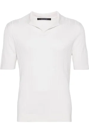 TAGLIATORE Polo Pavel bianca in seta