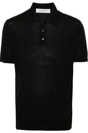 Golden Goose Polo nera manica corta
