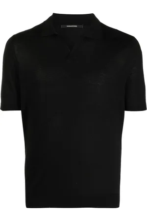 TAGLIATORE Polo Keith nera in seta