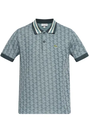 Lacoste Polo monogram blu