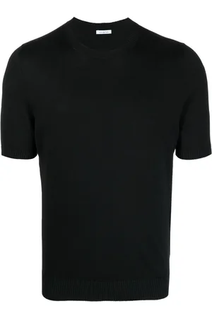Malo T-shirt in maglia nera