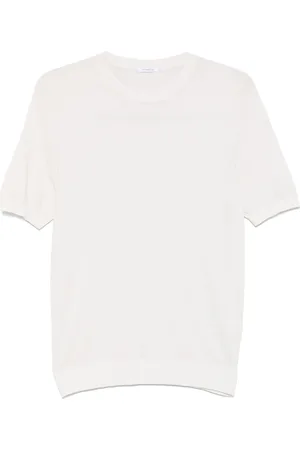 Malo T-shirt in maglia bianca