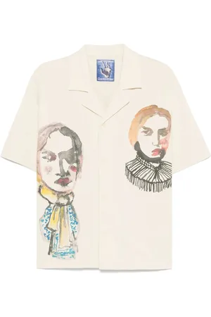 KIDSUPER STUDIOS Camicia ecrù Circus sketches