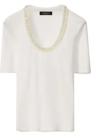 Fabiana Filippi Top con ricamo sullo scollo