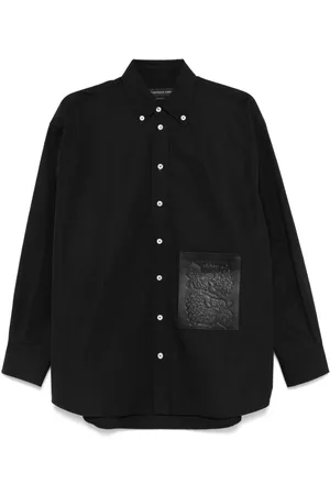 Federico Cina Camicia nera bottondown
