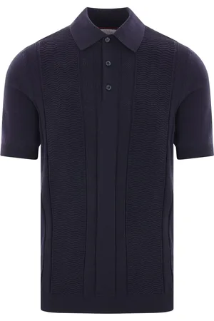 Brunello Cucinelli Polo in maglia blu