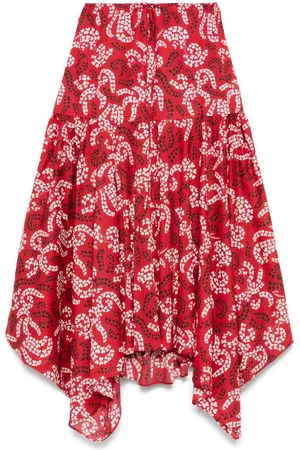 Lanvin Gonna midi con stampa
