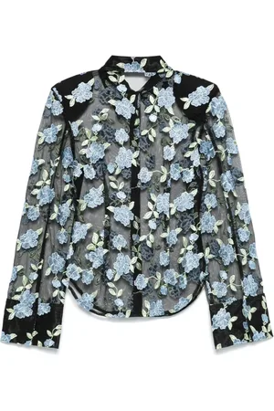 ROTATE Camicia con inserti a rete