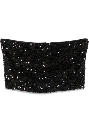 ROTATE Top corto con paillettes
