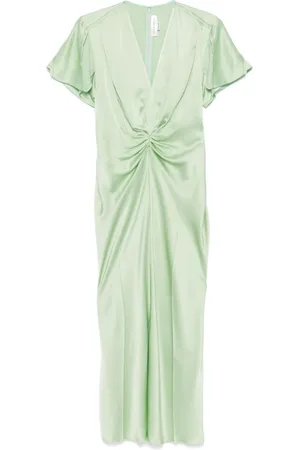 Victoria Beckham Abito midi con scollo a V