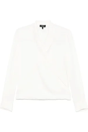 THEORY Blusa con revers a lancia