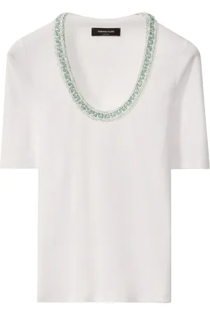 Fabiana Filippi Top con ricamo sullo scollo
