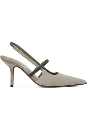 Brunello Cucinelli Slingback in suede