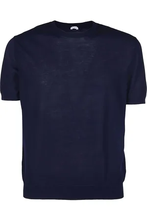 Malo T-shirt blu in cotone