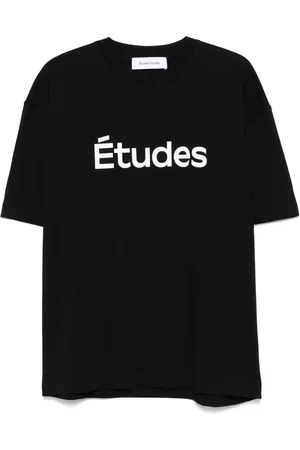 Etudes T-shirt nera con logo
