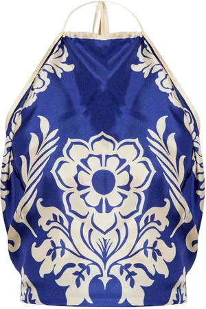Etro Top in seta con stampa floreale