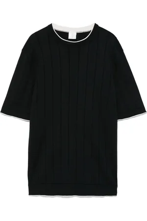 ELEVENTY T-shirt in maglia nera