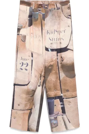 KIDSUPER STUDIOS Pantalone Dress Form beige