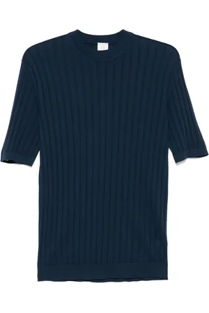 ELEVENTY T-shirt blu a coste