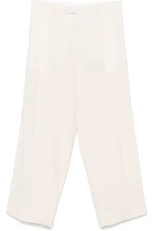 Be able Pantalone panna con pinces