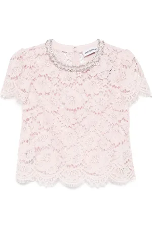 Self-Portrait Top in pizzo