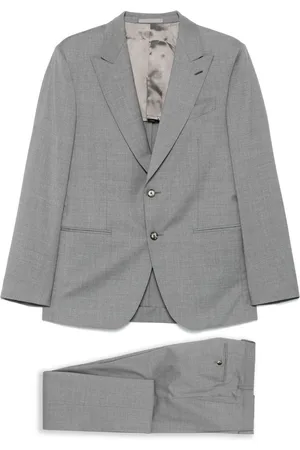 CARUSO Abito monopetto grigio chiaro
