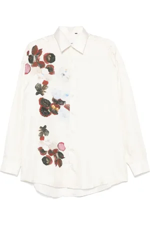 COSTUMEIN Camicia bianca stampa fiori